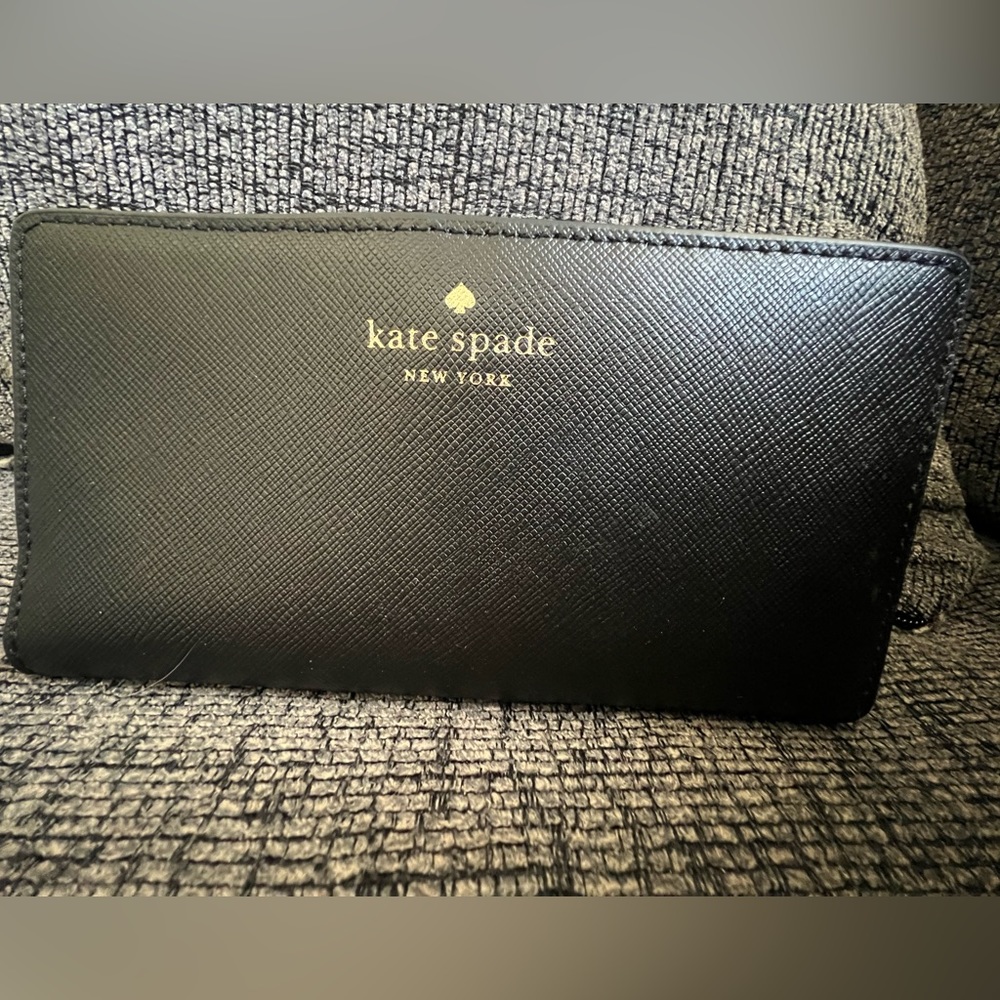 Kate Spade black leather wallet